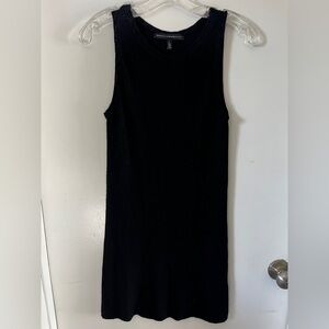 White House Black Market Sleeveless Black Mini Dress, Small